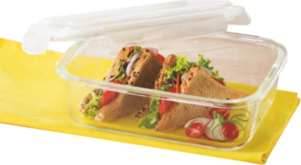 Borosil Rect Container With Lid-1.52 Ltr dimensions