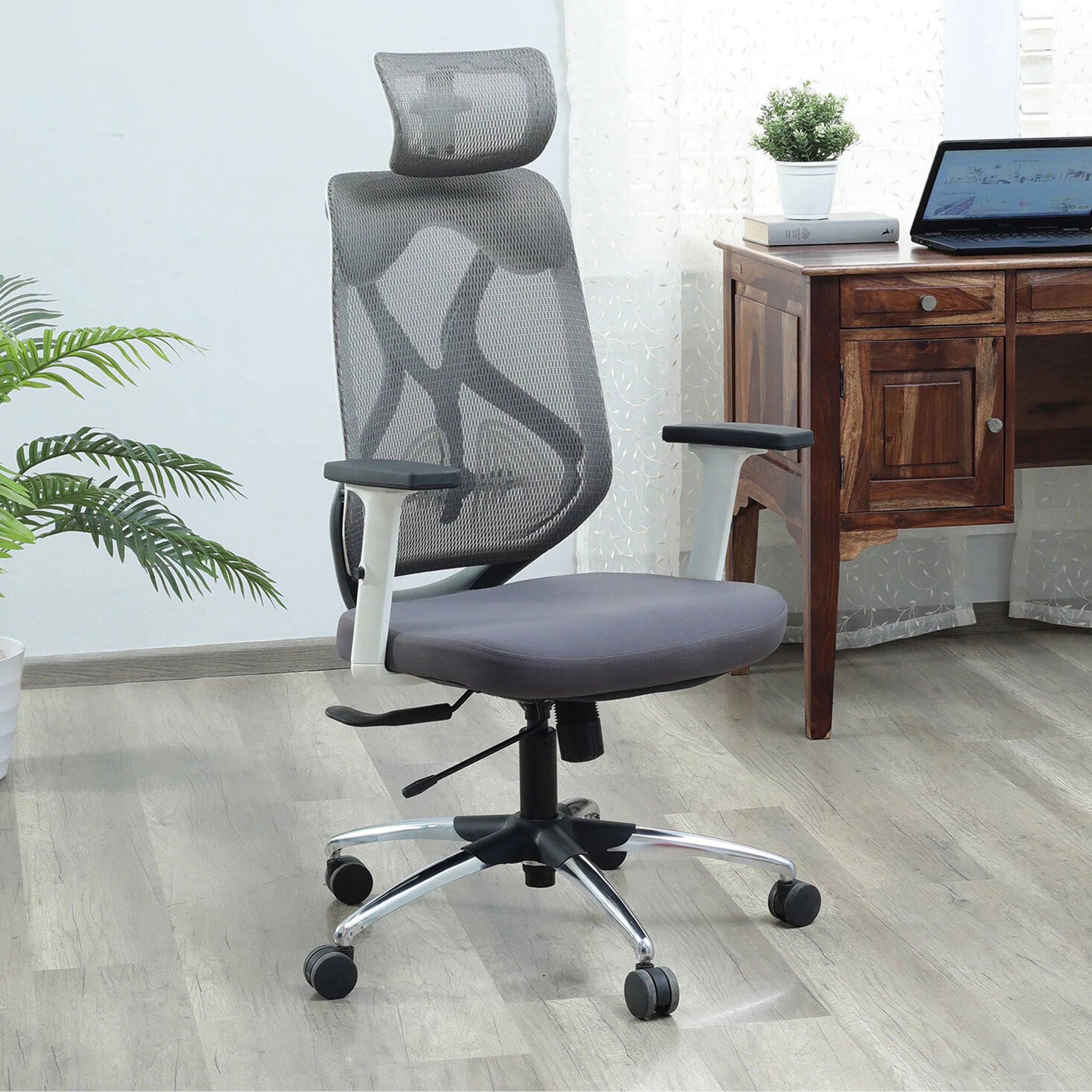 Smartseat Office Chair Hr White & Grey