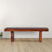 Austin Sheesham Wood(Rosewood) Dining Bench for 6 Seater in Honey Colour - HomeTown