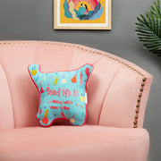 Good Life Reversible Van Digital Printed Shaped Cushion 26x36 Cm in Aqua Colour - HomeTown