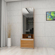 Canterbury Dressing Table with Mirror in Fortune Walnut Colour - HomeTown