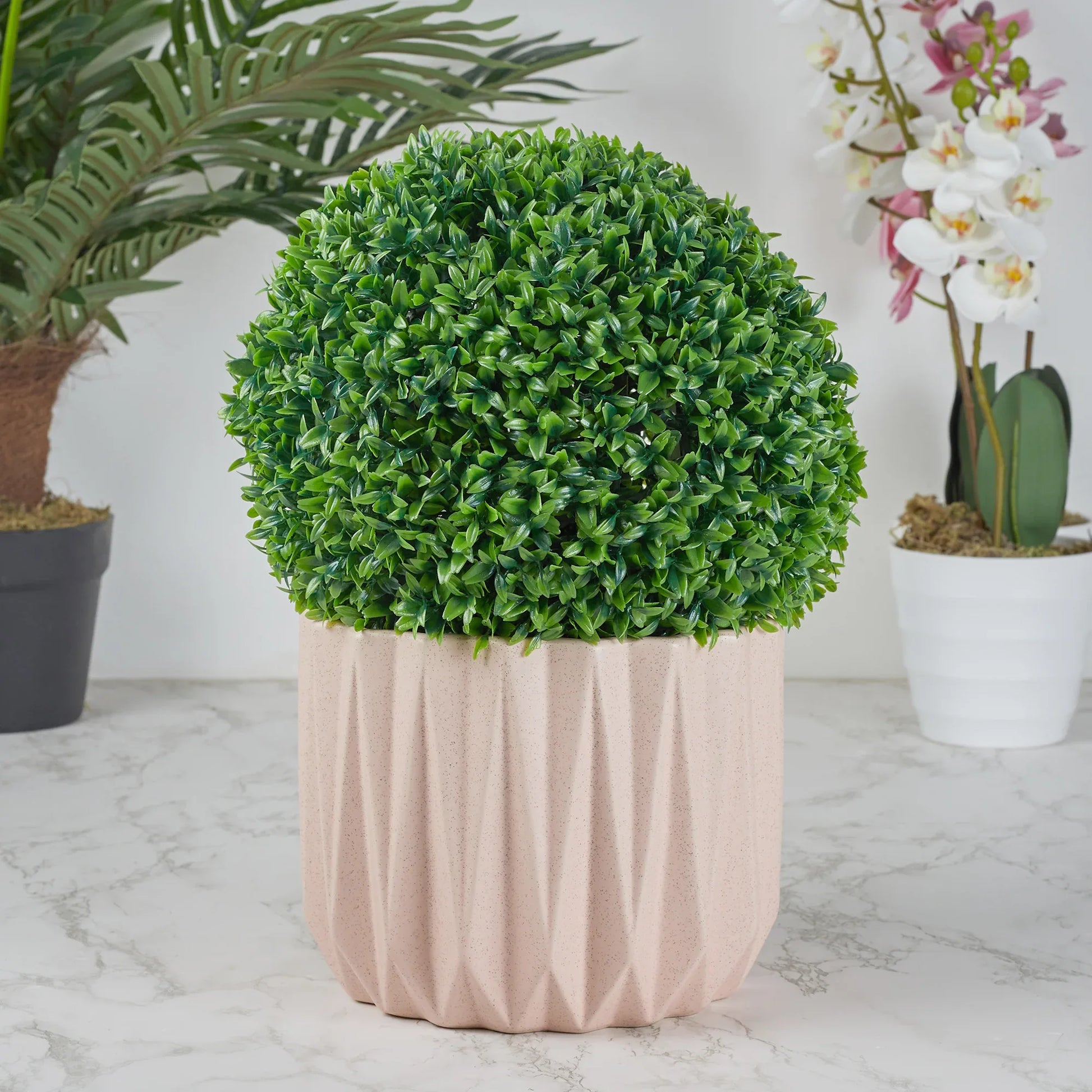 Ilana Artificial Grass Decorative Ball Dia 28Cm in Green Colour - HomeTown