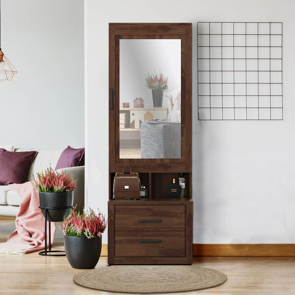 Antwerp Dresser With Mirror in Sheesham Colour - HomeTown