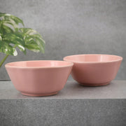 Palette Ceramic 6 Inch Cereal Bowl 2 Pcs in Pink Colour - HomeTown