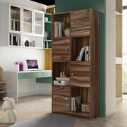 Matrix Book Shelves in Asian Walnut Colour - HomeTown