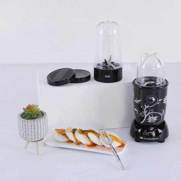 Nutri Blend With Stainless steel 22000 Rpm Mixer Grinder & Blender 400W in Black Colour dimensions