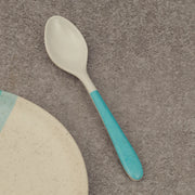Emilia Melamine Speckles Table Spoon in Dusky Blue Colour - HomeTown