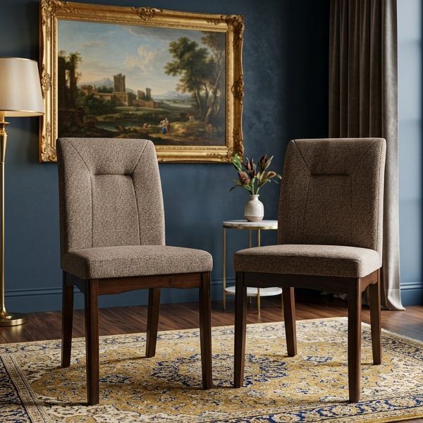 STONITA DINNING CHAIR SET OF 2 COPPER dimensions