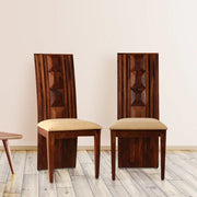 Woodrow Sheesham Wood(Rosewood) Dining Chair Set of 2 in Honey Colour - HomeTown