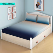 Twilight Bamboo Cotton Queen Fitted Bedsheet in Twilight Toned Colour - HomeTown