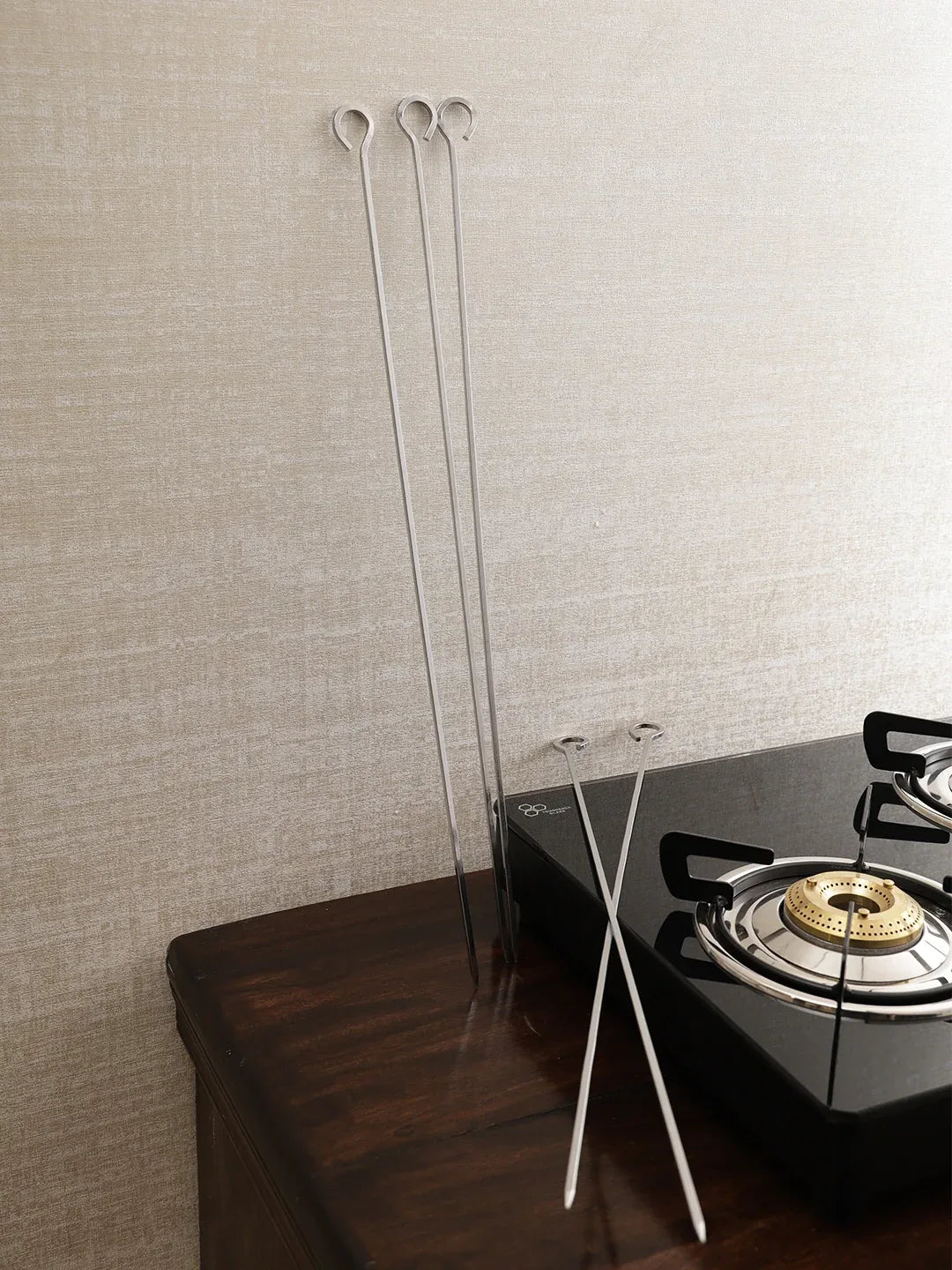 Barbeque Steel Skewers Sticks Small in Silver Colour - HomeTown