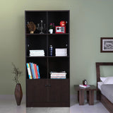 Lara Engineered Wood Large Book Shelf in Wenge Colour