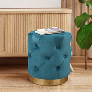 Chester Fabric Ottomans in Emerald Colour - HomeTown