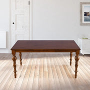 Tobago Solidwood 6 Seater Dining Table in Antique Walnut Colour - HomeTown