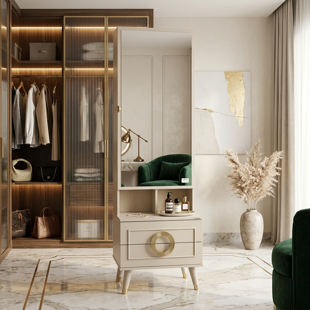 AKIRA DRESSING TABLE - PUMIC GREY