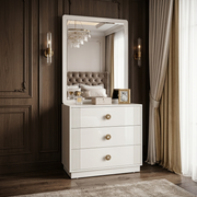 Snowcrest Dresser with Sliding Mirror