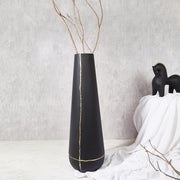 Mezzo Metal Vases 76 cm in Black Colour - HomeTown