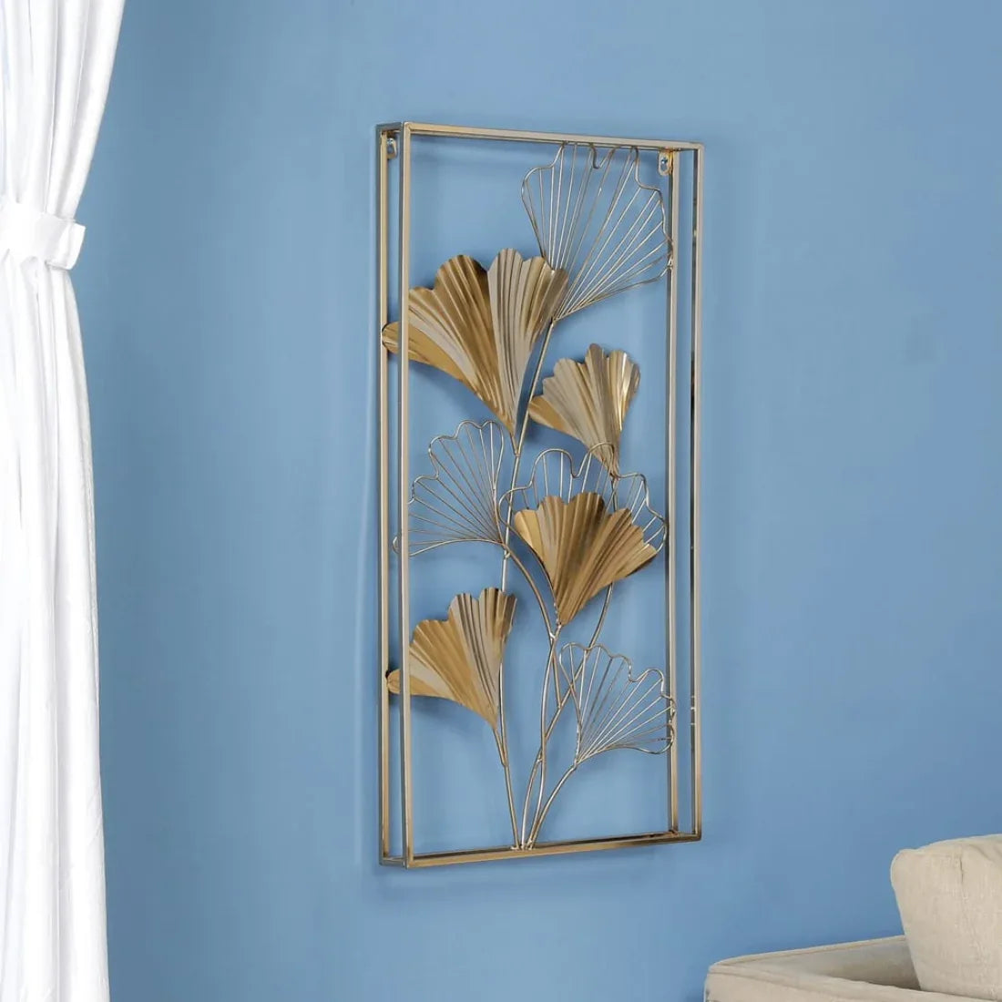 Wall Decor Metal Miyra Ginko Leaf Panel by Vedas - HomeTown