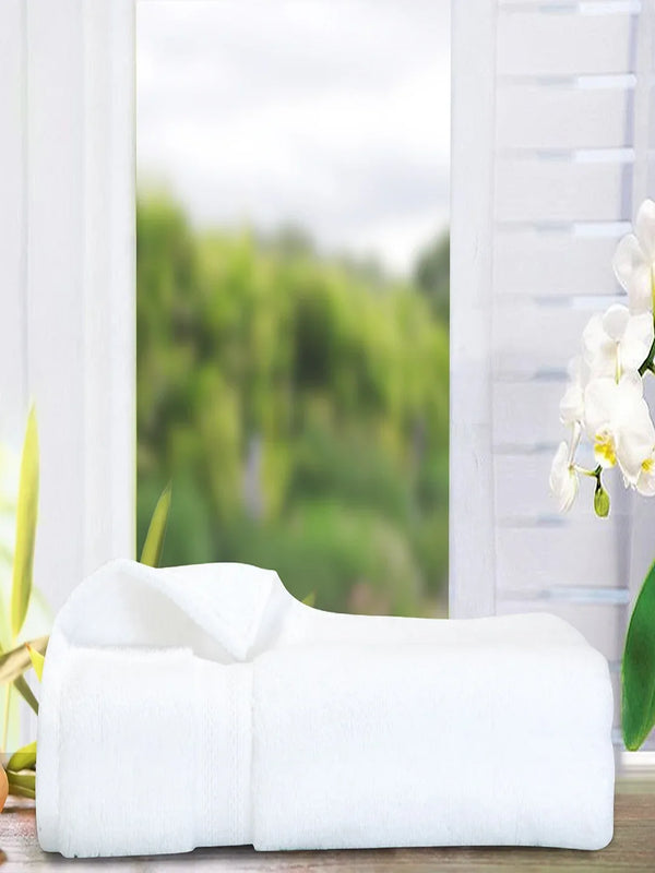 Paradiso Cotton Bath Towel 70X150 Cm 500 Gsm in White Colour dimensions