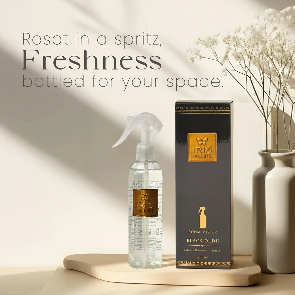 Iris Celeste Room Mist in Blue Ocean Colour - Refreshing Home Room Mist