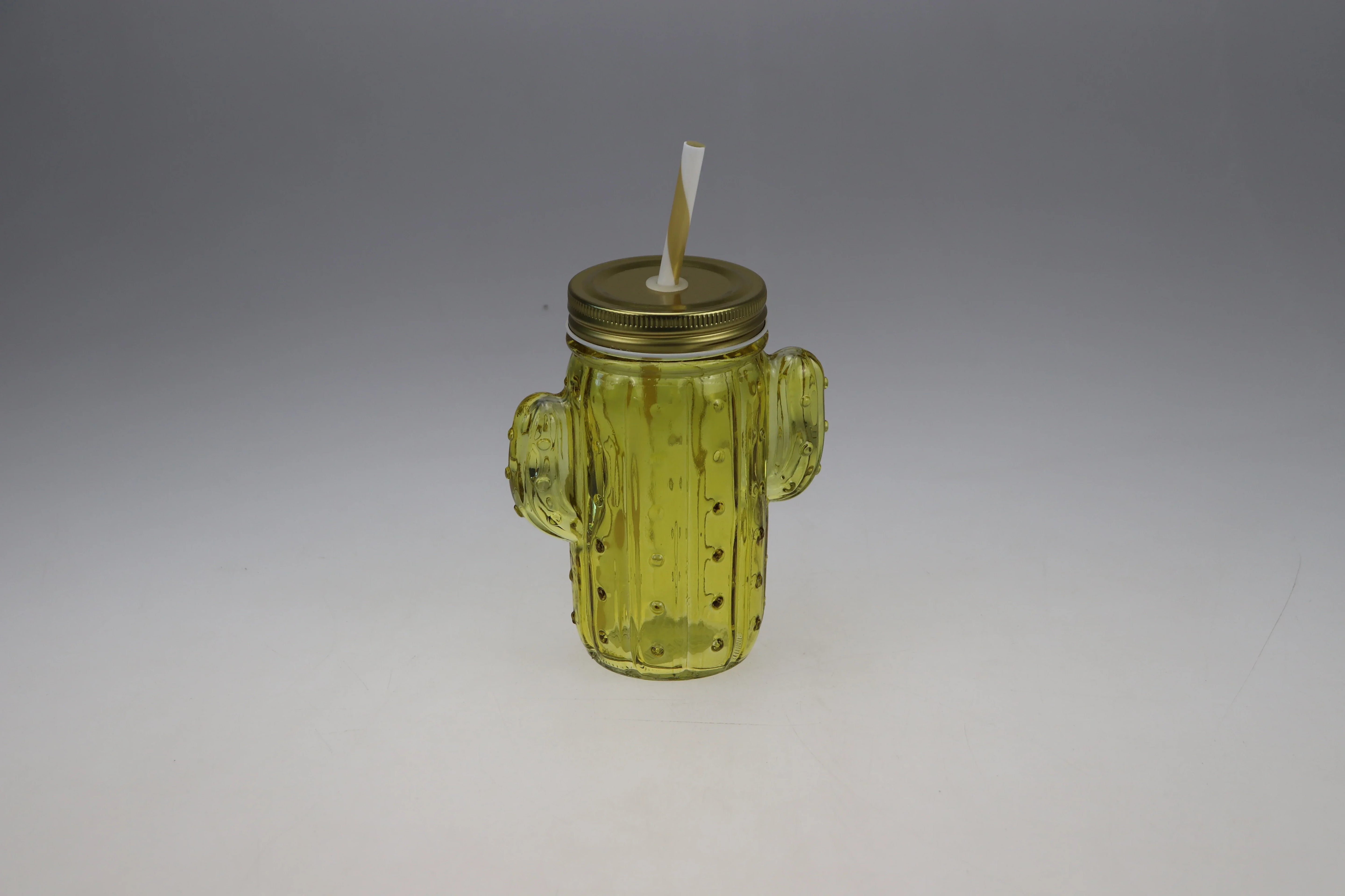 Bahamas Glass Cacti Jar 400 Ml in Green Colour - HomeTown