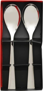 Slimline Stainless steel Serving Spoon Set Of 2 Pcs in Silver Colour