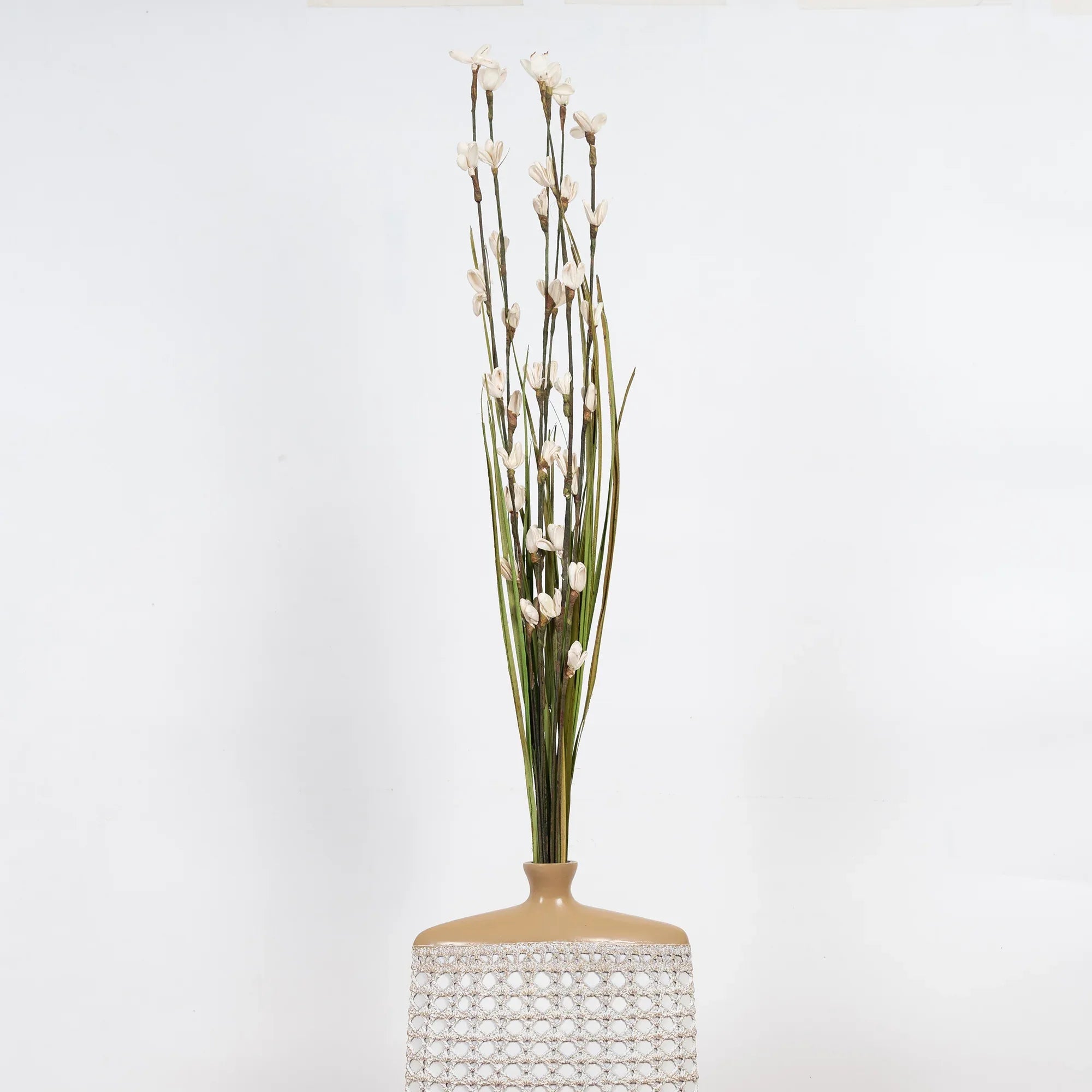 Fleur Dried Flower Stick 90Cm in White Colour - HomeTown