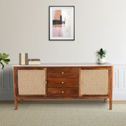 Siam Acacia Wood Two Door Sideboard in Honey Colour - HomeTown