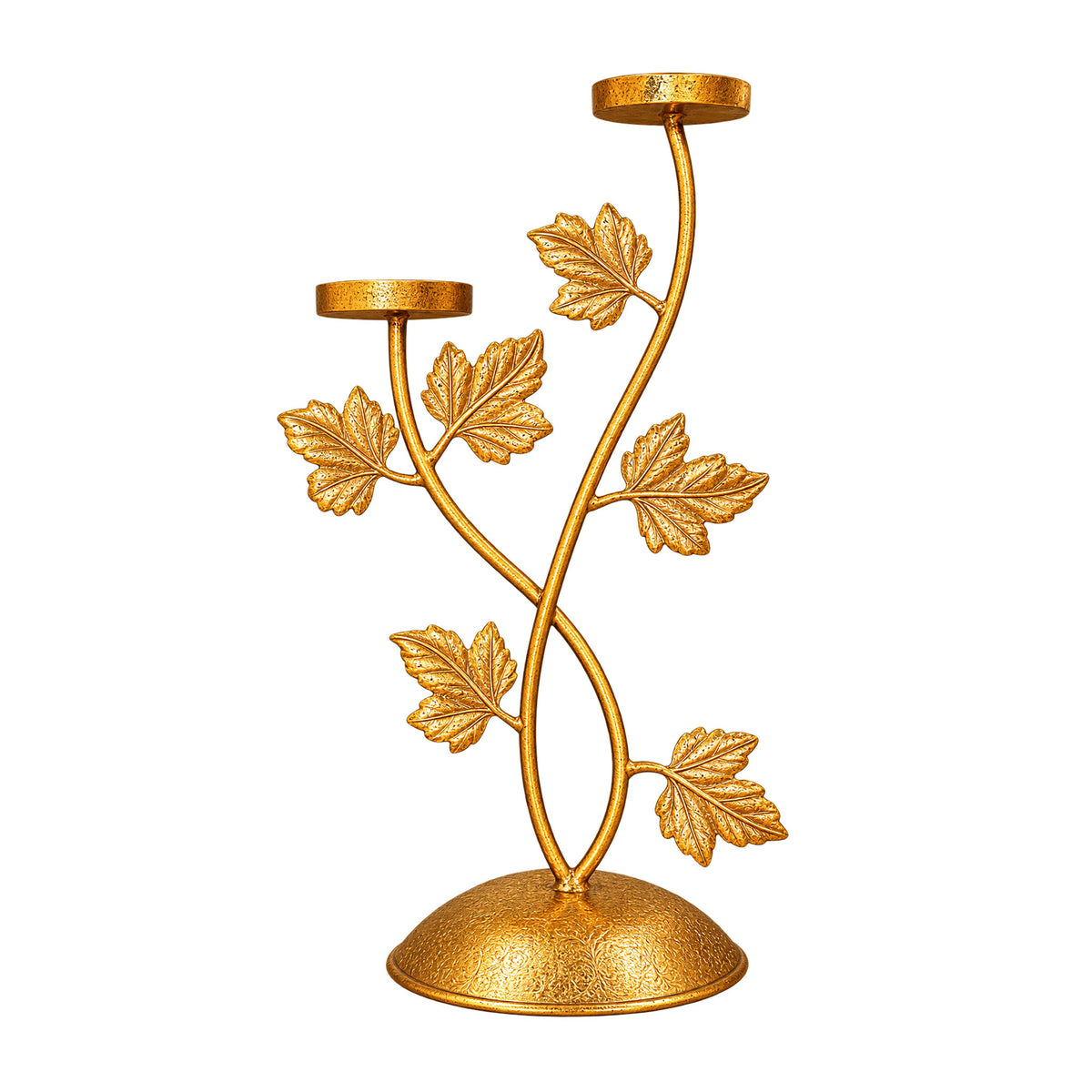 CGI Luxe Utsav Dual Votive Tea Light Gold Finish | 22X13X39.5 cm