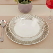 Nora Adela Bone China Serving Bowl 23 Cm in White Colour - HomeTown