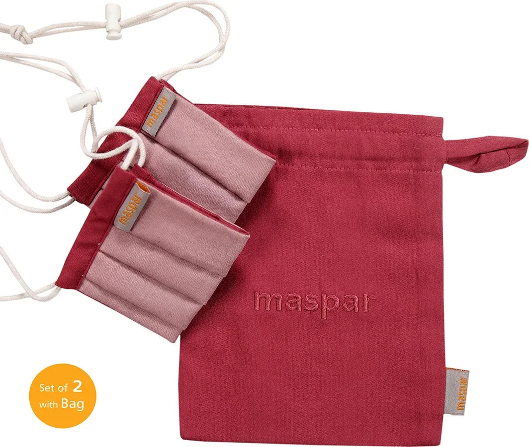 Maspar Cotton Mask in Red Colour - HomeTown