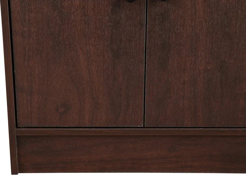 Lara Engineered Wood Medium Book Shelf in Wenge Colour - HomeTown