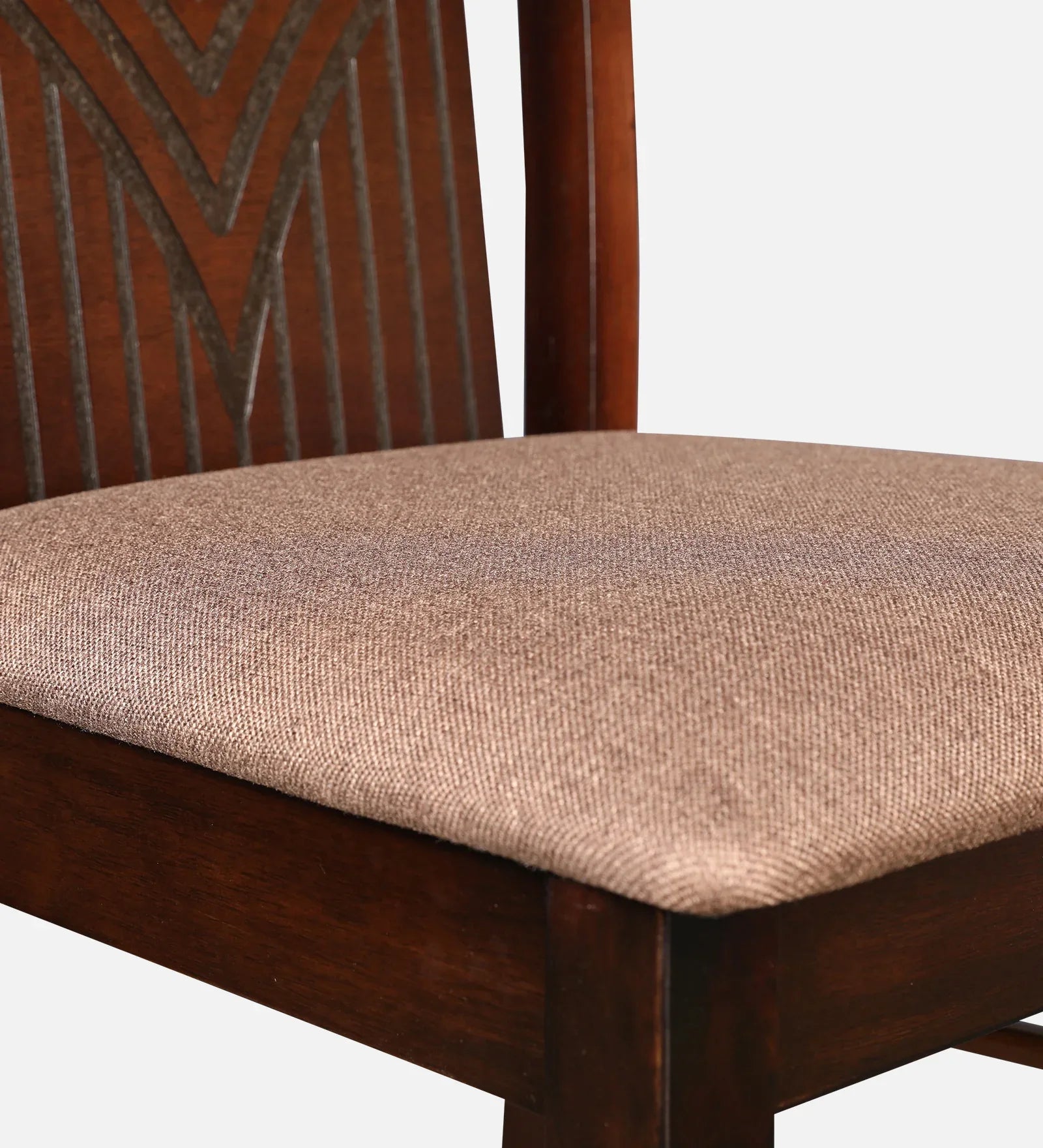 Aravali Rubberwood Six Seater Dining Set With Bench in Antique Cherry Colour - HomeTown