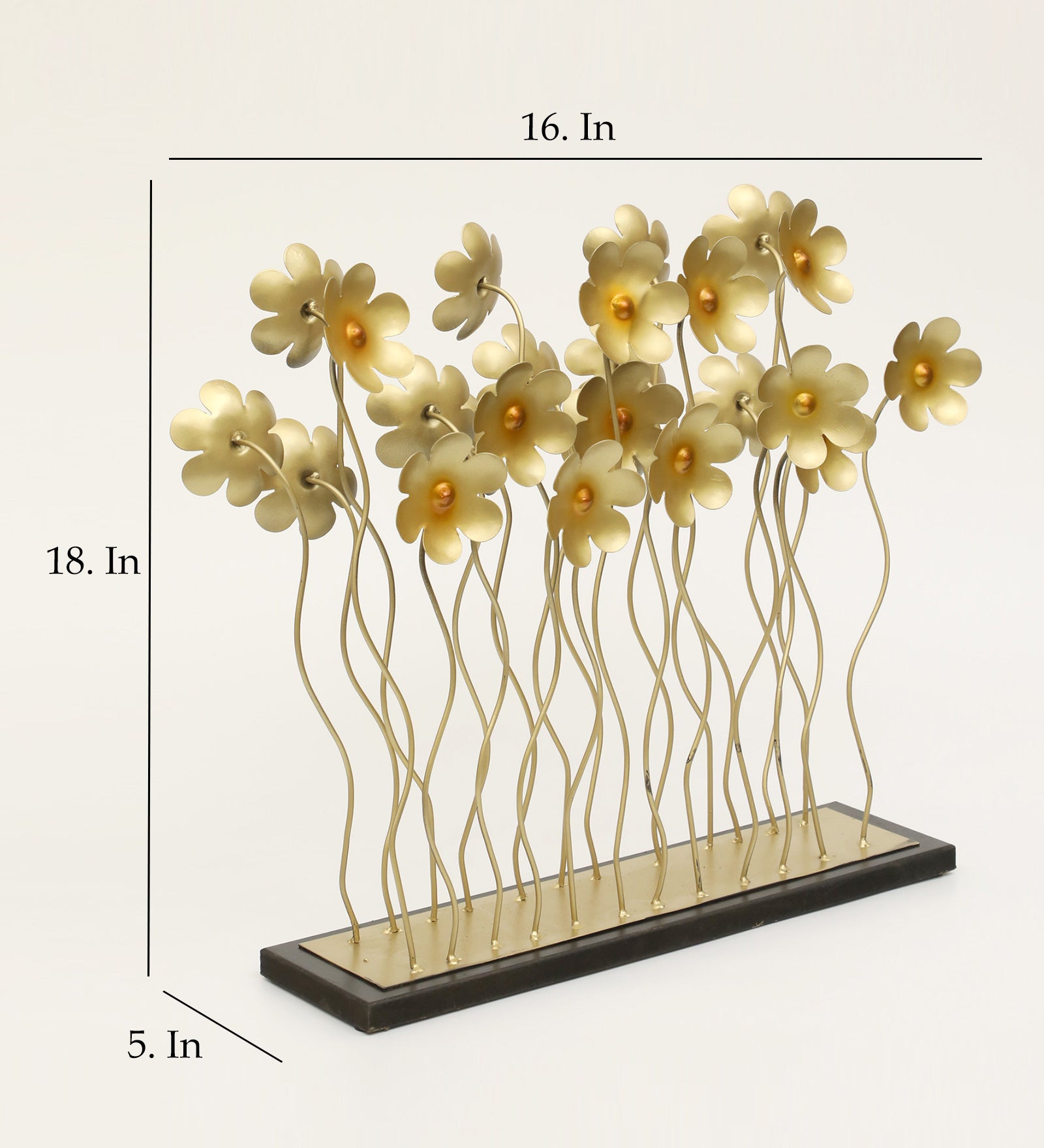Vedas Noor Flower Metal Table Décor - Decorative Floral Showpiece