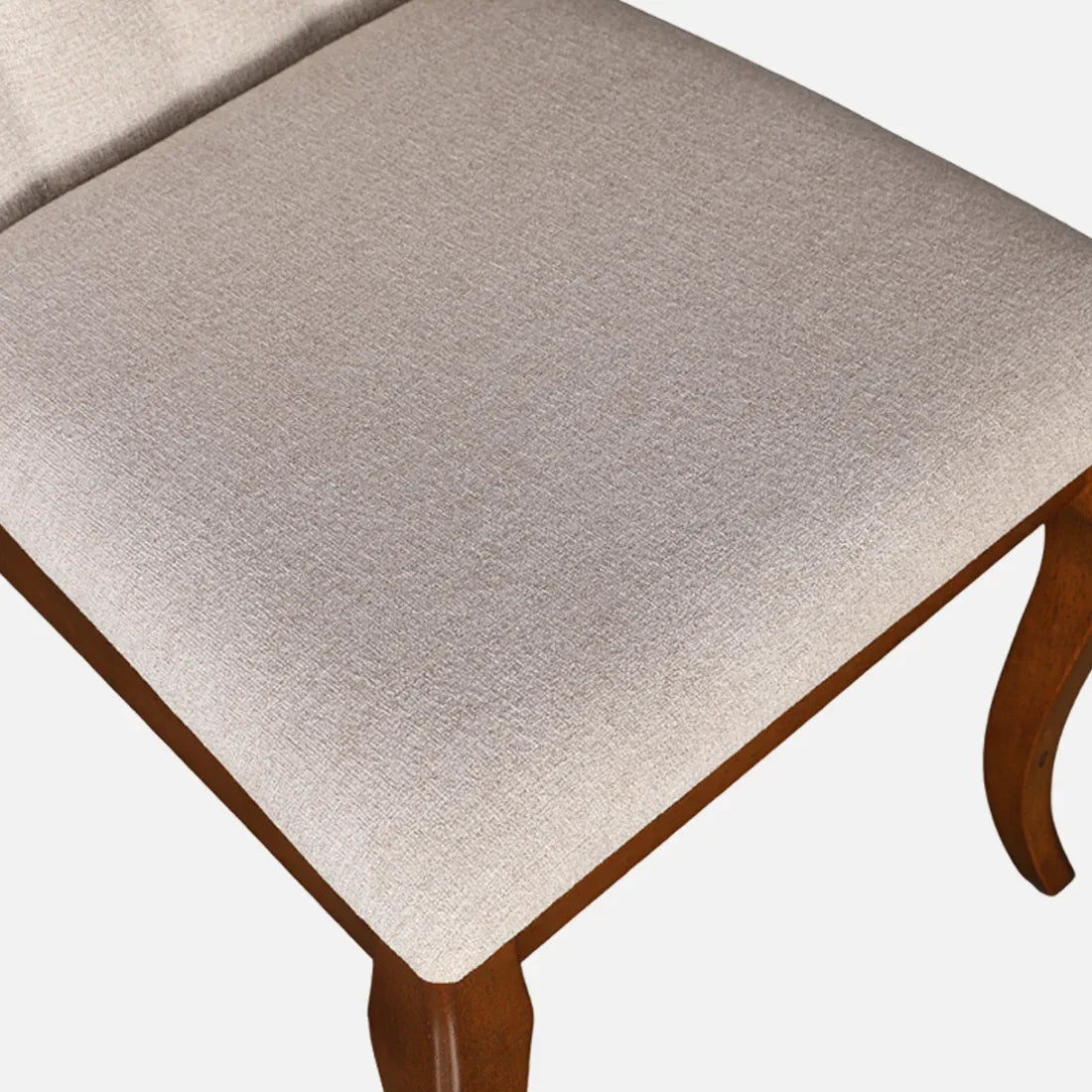 Florentine Marble Finish Six Seater Dining Set in Dark Walnut Colour - HomeTown