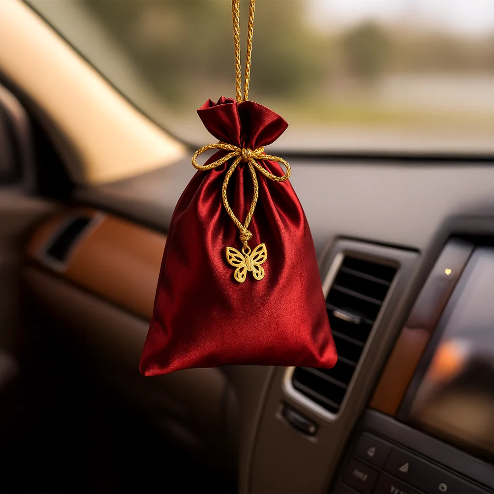 Iris Celeste Fragrance Pouch in Rose Gold Colour - Home Fragrance Sachet