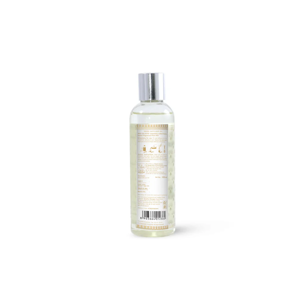 Iris Celeste Reed Diffuser Oil in Warm Musk - Best Oil Diffuser Refill