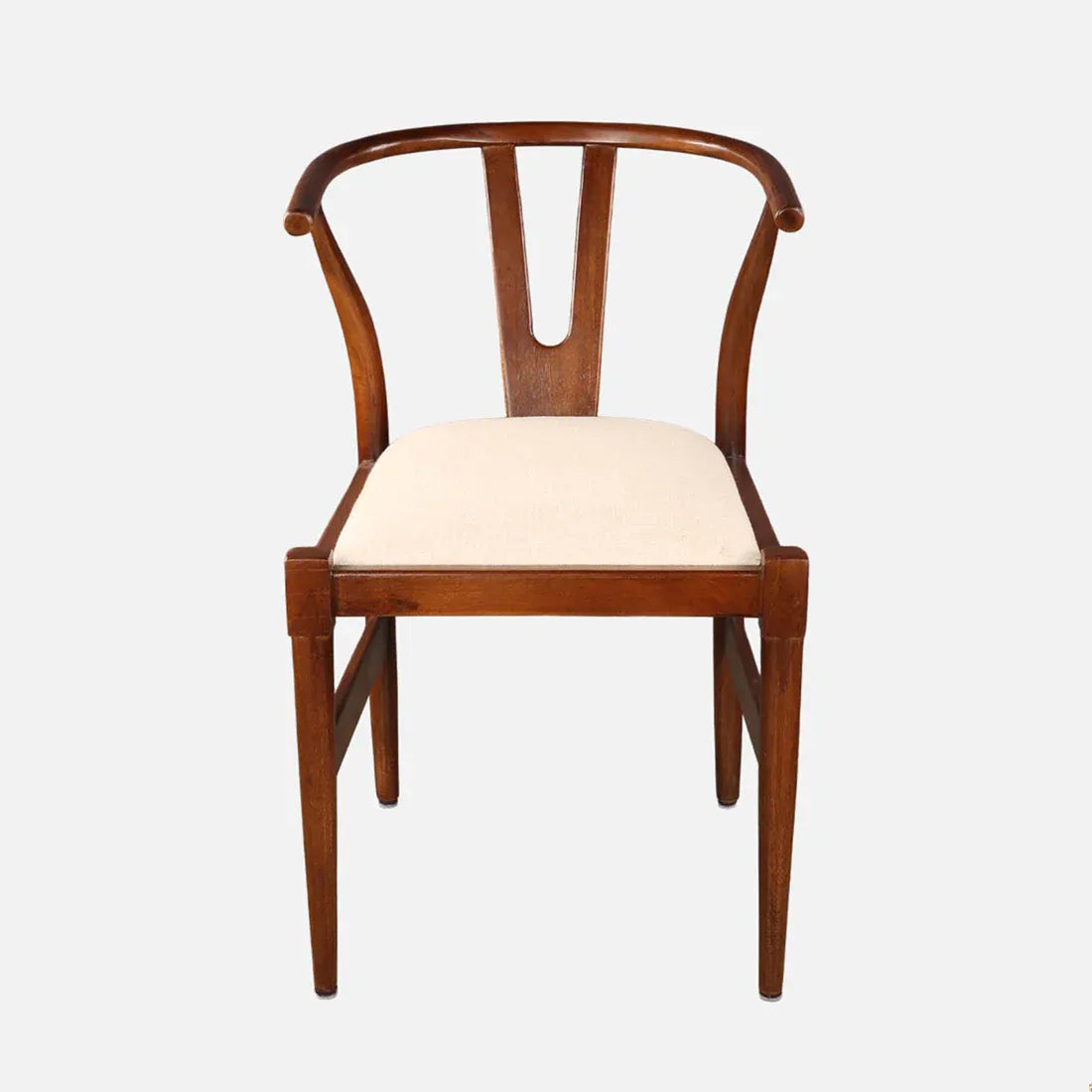 Kira Solidwood Wishbone Chair in Black Colour - HomeTown