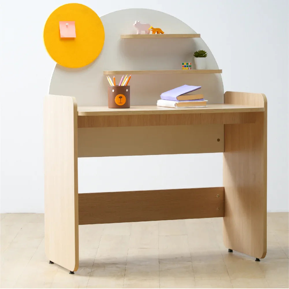 Sunshine Study Desk in Pearly White Colour - HomeTown
