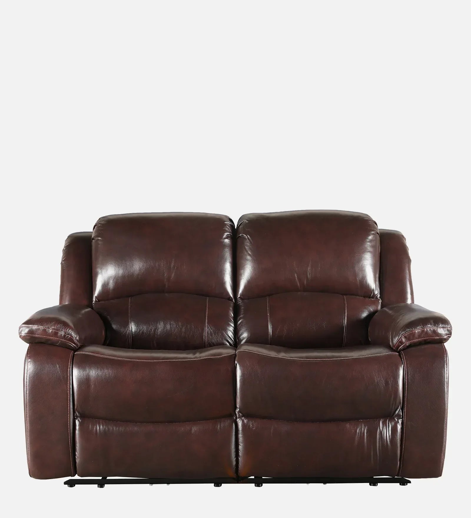 Rhine Half Leather Electric Recliner In Brown Colour - HomeTown