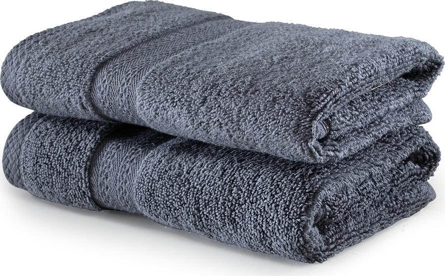 Paradiso Cotton Set Of 2 Hand Towel 40X60 Cm 500 Gsm in Grey Colour - HomeTown