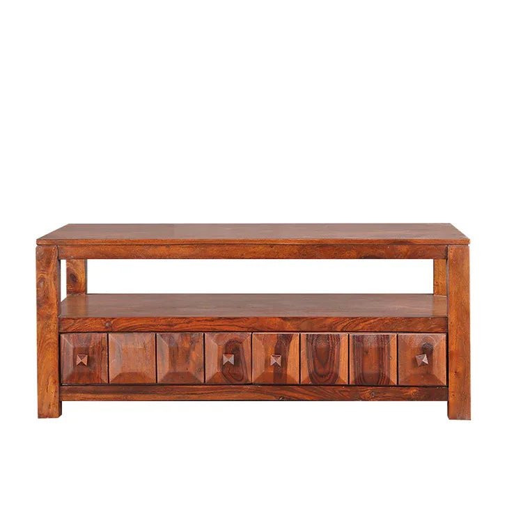 Woodrow Sheesham Wood(Rosewood) Center Table in Honey Colour
