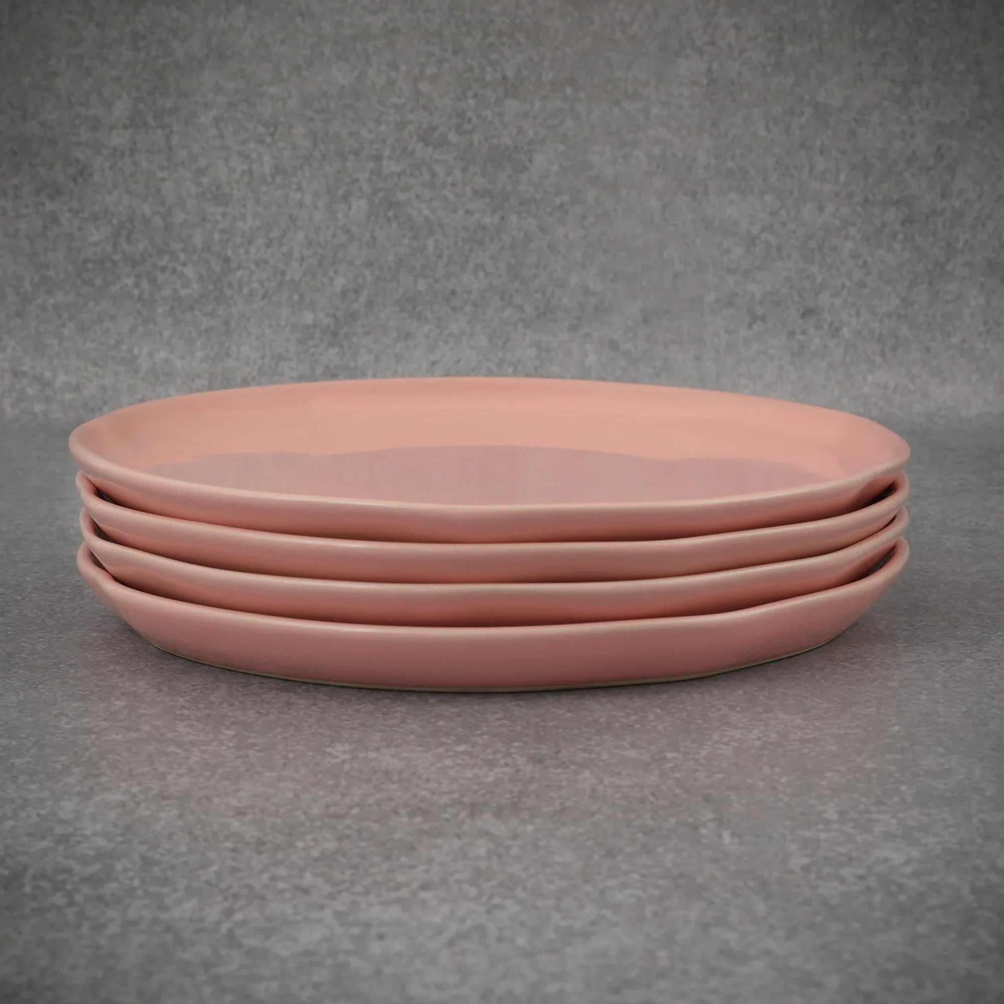 Palette Ceramic 10.5 Inch Dinner Plate 4 Pcs in Pink Colour - HomeTown