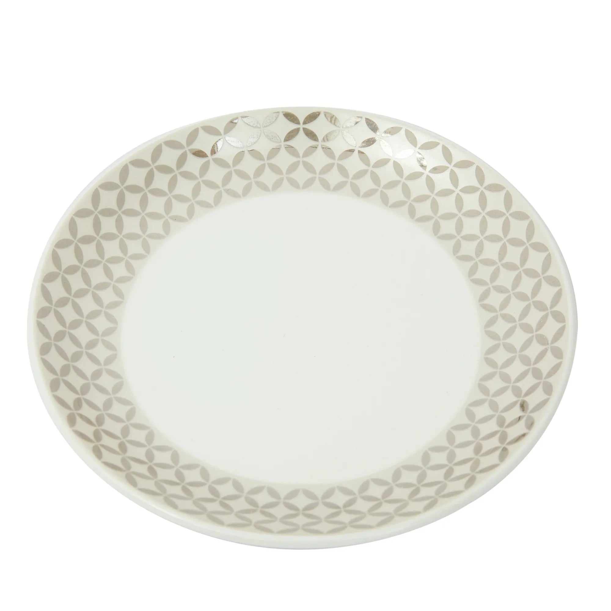 Nora Adela Bone China Small Plate 18 Cm in White Colour - HomeTown