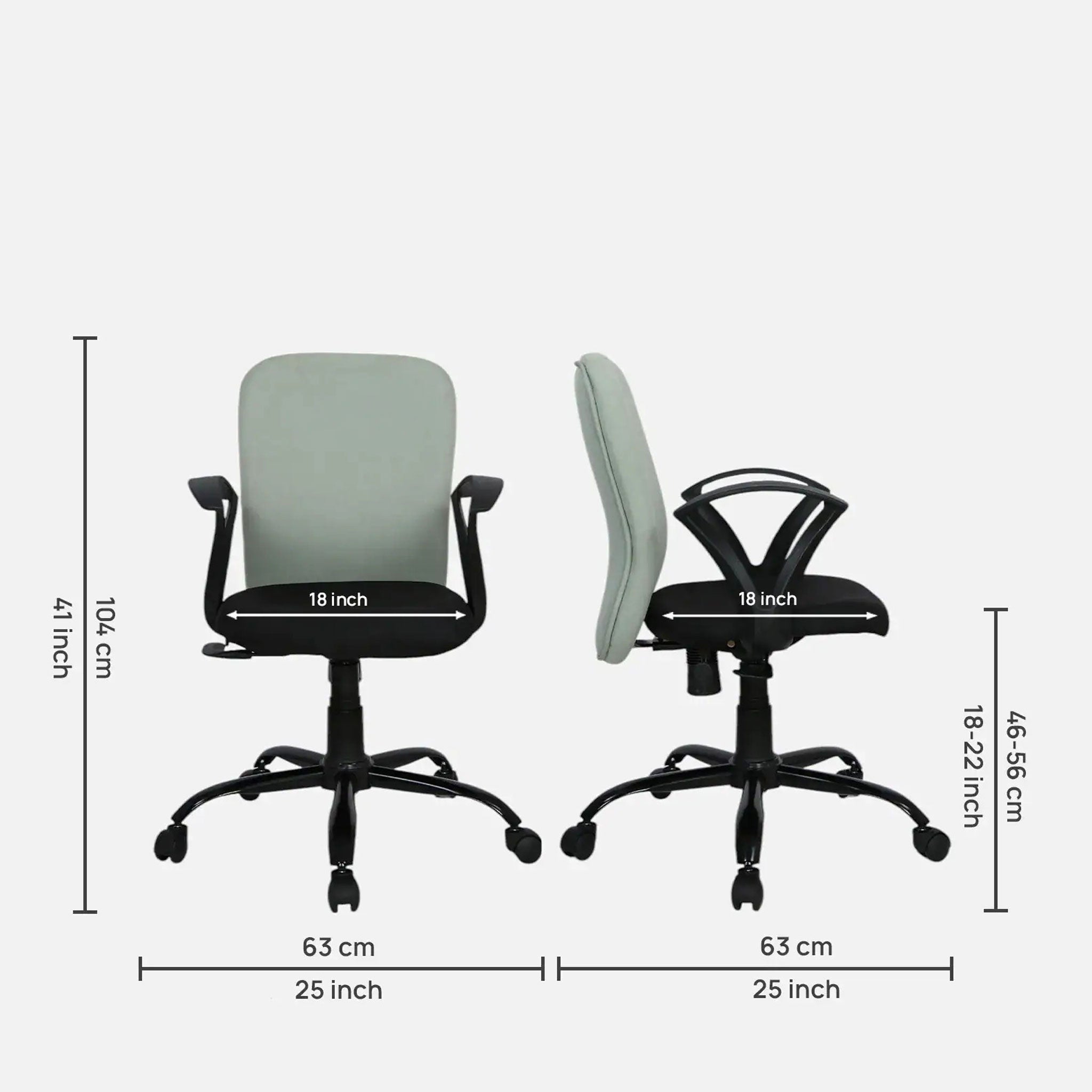 Ergoflex Office Chair Grey & Black