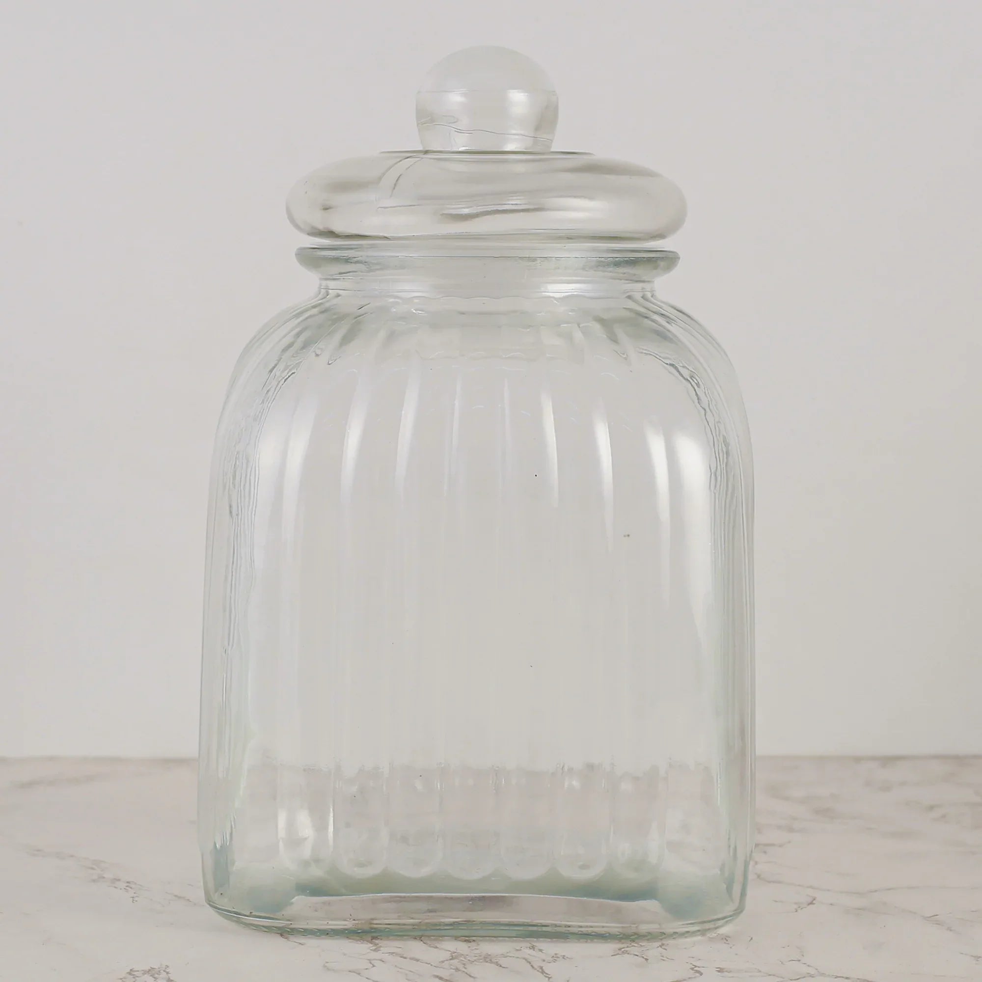Robust Glass Jar 4000 ml with Lid in Transparent Colour - HomeTown