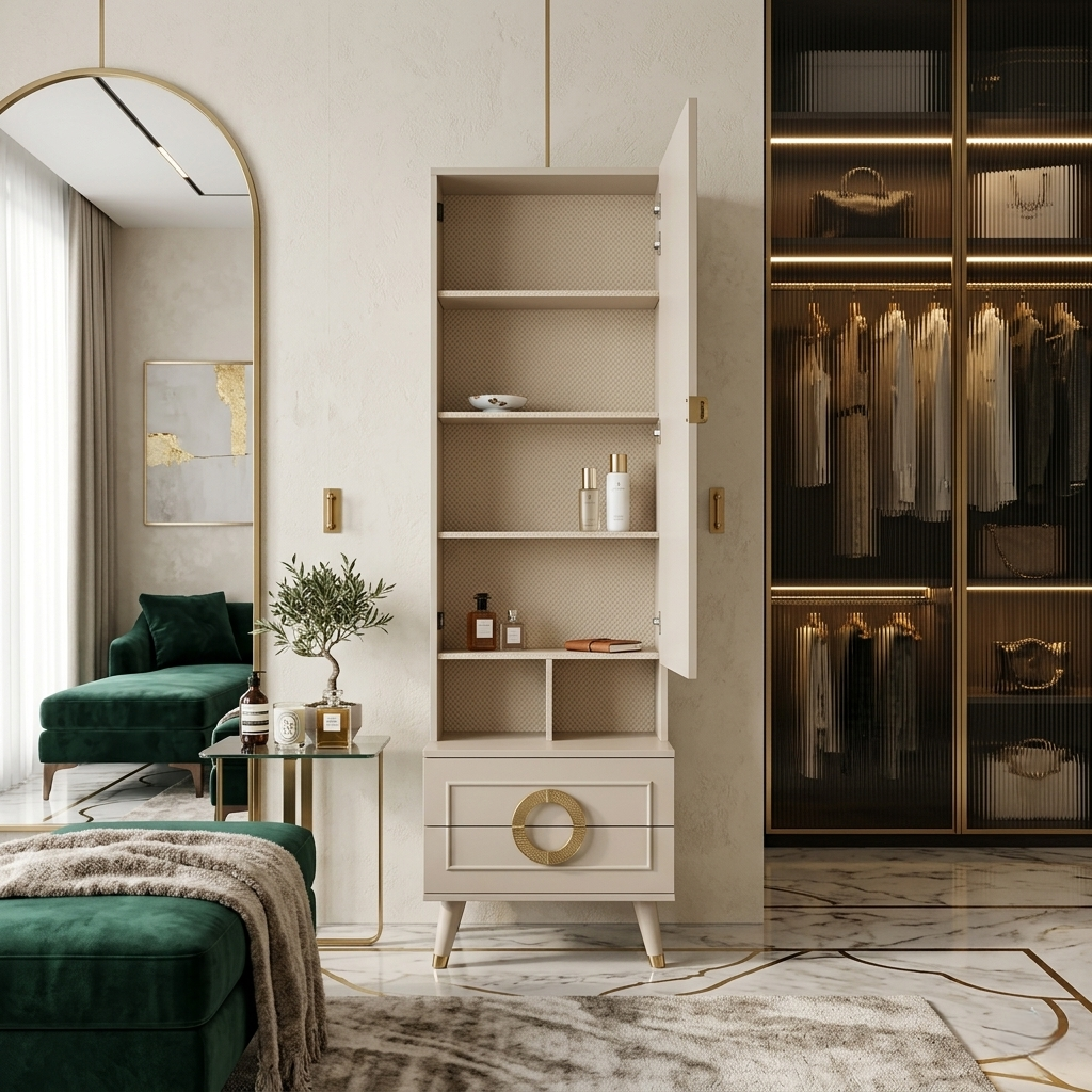 AKIRA DRESSING TABLE - PUMIC GREY