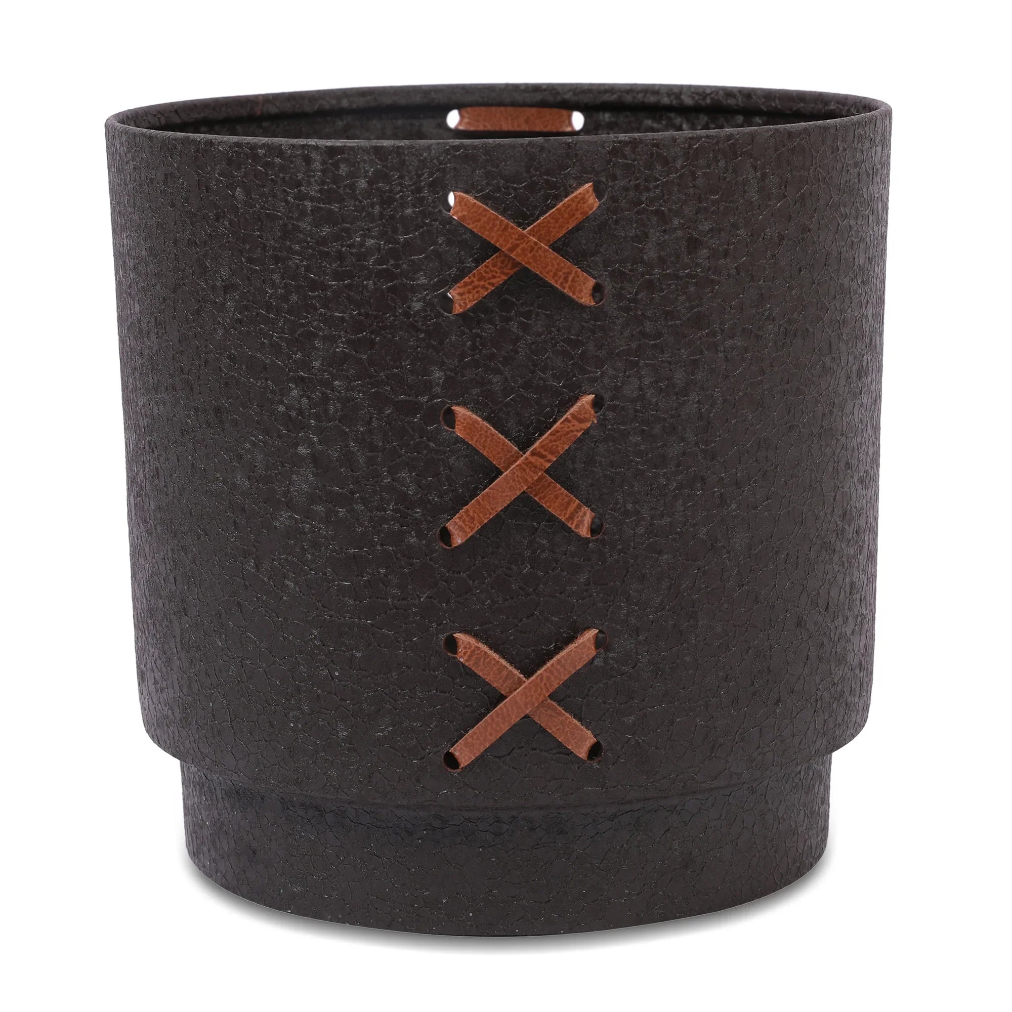 Cosmos Metal Planter 17 cm in Brown Colour - HomeTown