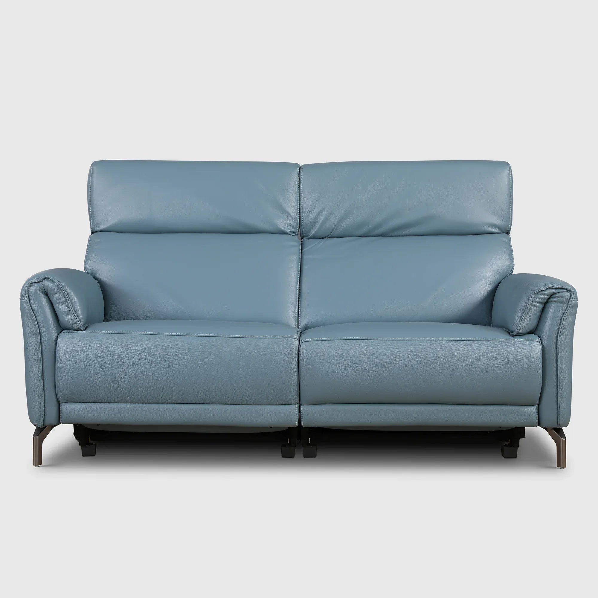 Emilia Half Leather Three seater Electric Recliner - HomeTown