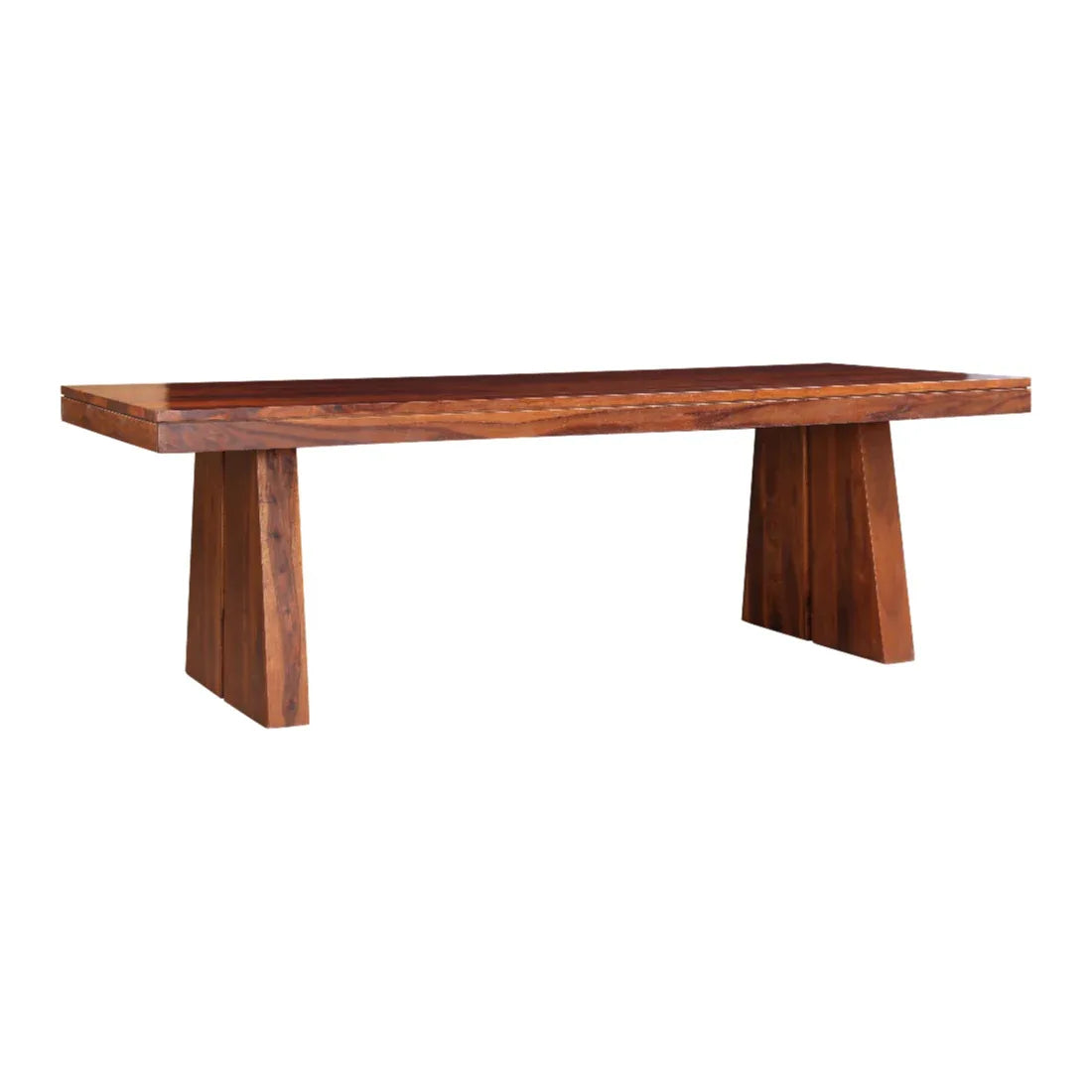 Austin Sheesham Wood(Rosewood) 8 Seater Dining Table in Honey Colour - HomeTown